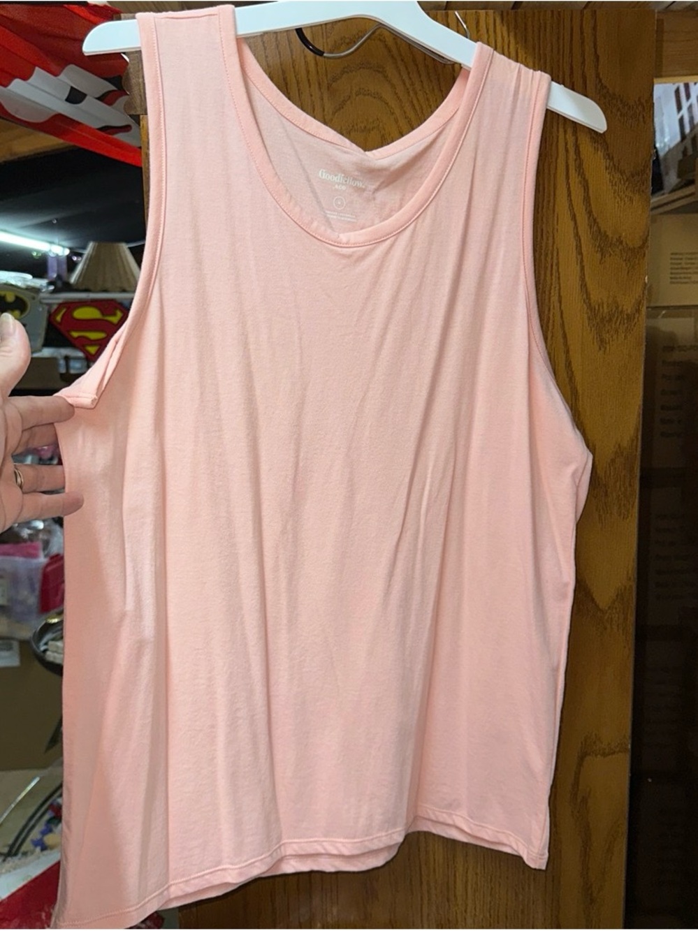 Men’s Sleeveless Tank Top - Light Pink